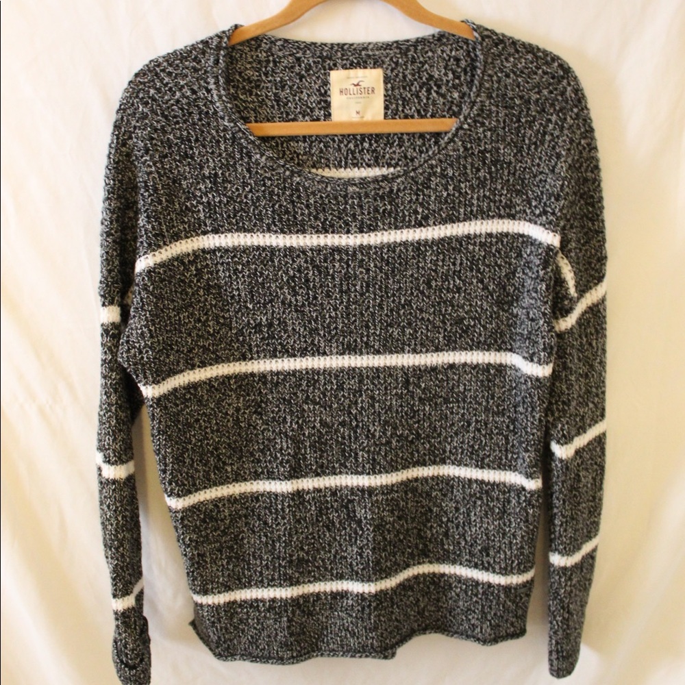 Black and white sweater